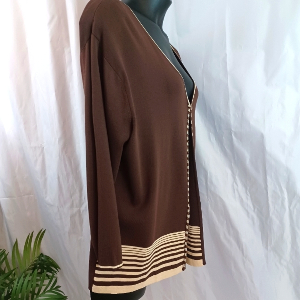 Vintage Imago Two-piece Sweater, Brown/Beige Size: XL - Picture 10 of 16
